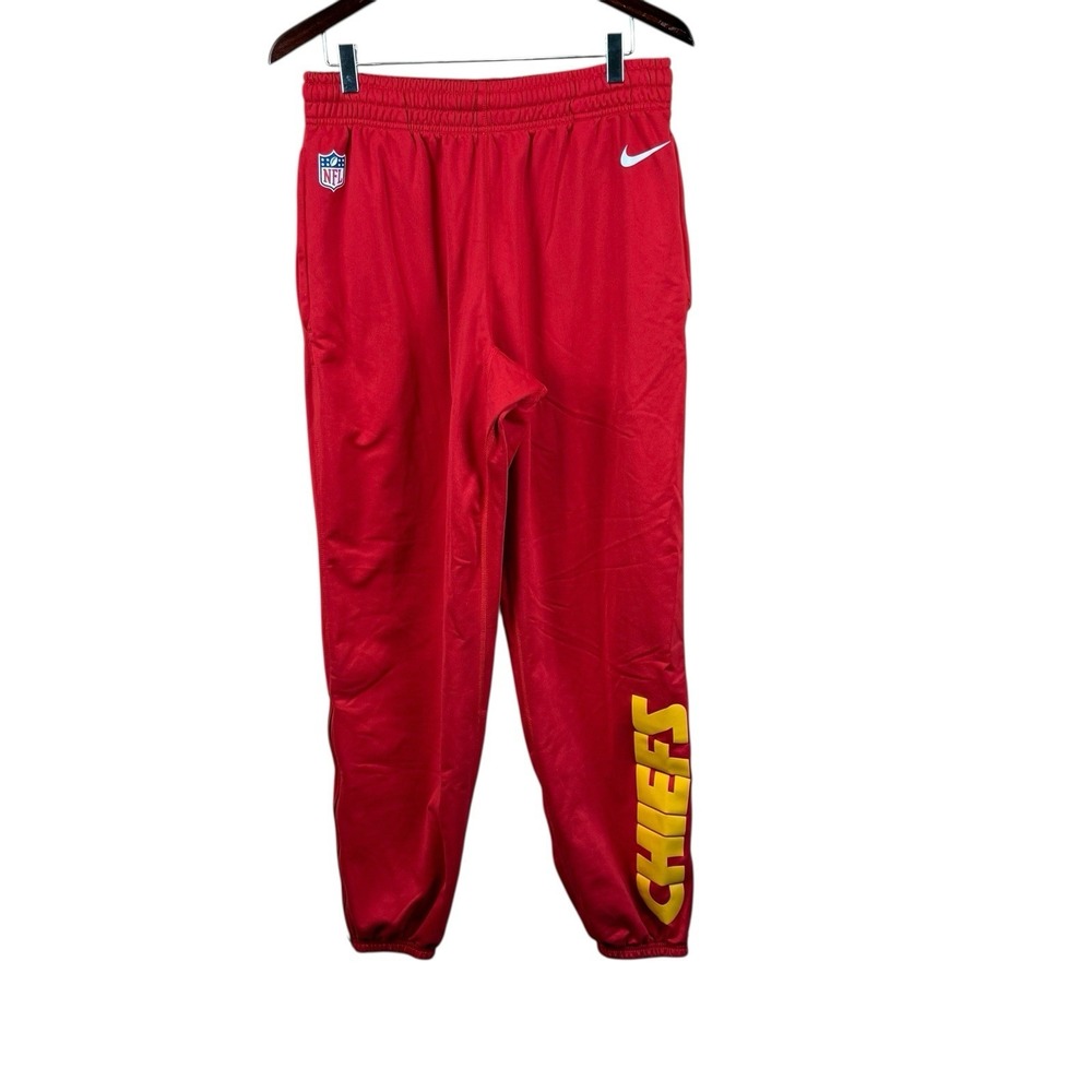 Kansas City Chiefs Nike NFL On Field Dri Fit Taper Pants Men's Red Medium M EUC
